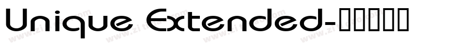 Unique Extended字体转换